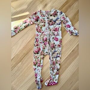 Bums and Roses Bamboo footie sleeper